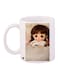 Sad Girl Printed Coffee Mug White/Grey/Brown