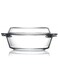 Glass Baking Dish With Lid, 1.0 L, Borosilicate Oven Safe Bakeware for Baking Roasting Serving Storage and Freezing
