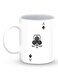 Premium Ace Of Clubs Designer Mug White/Black