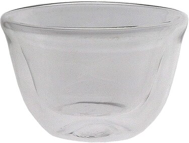 Lihan 12pcs Double Wall Clear Glass Teacups Set - 50ml
