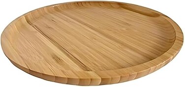 Lihan Wooden Round Plate, 30 x 30 cm