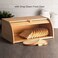 Lihan Bamboo Bread Box, Bread Box With Lid, Bread Basket Sweets Storage Basket