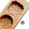 Liying 1Pcs Mooncake Molds (3 layer) for Baking - Wooden Moon Cake Molder Cookie Stamps - DIY Chocolate Mold Pie Stamps, Chinese Traditional Mid-Autumn Festival Moon Cake
