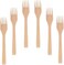 Liying Small Bamboo Spoons Set of 6, Mini Tasting Spoons Wooden Teaspoon for Coffee, Tea, Jam, Herbs, Salts and Dessert