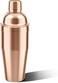 Liying Stainless Steel Cocktail Shaker 500ml, Drink Mixer with Built-in Strainer for Mixing Drinks Margaritas (Rose Gold)
