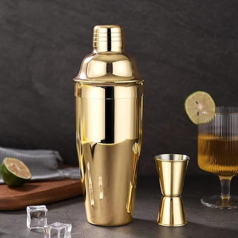 Buy Liying Stainless Steel Cocktail Shaker 350ml, Drink Mixer with