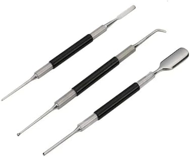 Liying Latte Art Set 3 Tools set Include Spoon &amp; Lance, Spatula &amp; Spike and Knob &amp; Hook Decorating Pen for Latte Art, Cappuccino and Espresso
