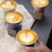 Liying Vintage Ceramic Coffee cup with Base 100ml, Handmade Art Triangle design cup for coffee, Cappuccino, Tea #9 (white)
