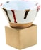 Liying Vintage Ceramic Coffee cup with Base 100ml, Handmade Art Triangle design cup for coffee, Cappuccino, Tea #9 (white)
