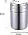 Liying 3Pcs Stainless Steel Sugar, Pepper, Salt Pot Kitchen Seasoning jar for Kitchen, Coffeeshop, Restaurants, Home (S)
