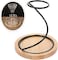 Liying Steel Pour Over Coffee Maker Stand with Wooden Base for Coffee Connoisseurs, the Coffee dripper holder
