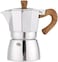 Liying Stovetop Espresso Maker Moka Pot (6cup), Leak-Proof, Perfect for Authentic Cuban &amp; Italian Style Espresso (Silver)
