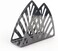 Stainless Steel Triangle Napkin Holder, 13cm x 9cm x 4cm, Hollow-out Design
