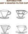 Liying V02 Disposable Coffee Filter Paper Cone, 100Pcs   1-4Cups Capacity, Compatible with V60 For Pour Over Droppers and Drip Coffee Maker
