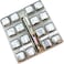 Liying 16pcs Stainless Steel Reusable Ice Cubes with Barman Tongs and Freezer Tray for cold coffee, Chill Drinks
