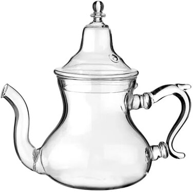 Liying Borosilicate Glass Coffee Pot, Stovetop &amp; Microwave Safe Glass, 1000ml Large Stovetop Melting Boiling Pot for coffee Heating, Camping, Kitchen
