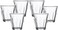 Liying Piccolo Coffee Cups Set of 6 Clear Glass Cups 90ml for Coffee/Milk Insulated Shot Glasses Regular Espresso Accessories for CoffeeShop, Home, Kitchen and bar
