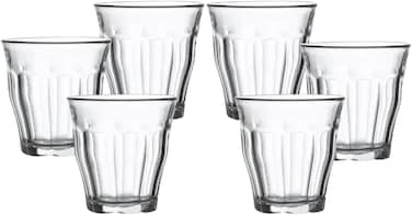 Liying Piccolo Coffee Cups Set of 6 Clear Glass Cups 160ml for Coffee/Milk Insulated Shot Glasses Regular Espresso Accessories for CoffeeShop, Home, Kitchen and bar
