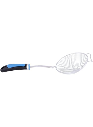 RAJ NYLON HANDLE SKIMMER, 18 CM , BLUE, VCS053, Fryer Food , Pasta Skimmer , Spaghetti Skimmer , Noodle Skimmer , Fries Skimmer