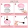 Electric Makeup Brush Cleaner (Pink &amp; White)
