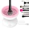 Electric Makeup Brush Cleaner (Pink &amp; White)