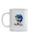 Sonic Printed Mug White/Blue/Beige 350ml