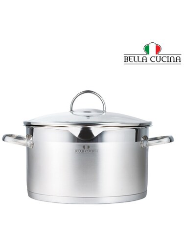 Cucina CASSEROLE &Atilde;&tilde;16X9.5CM S/S Induction with Lid - Stainless Steel