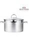 Cucina CASSEROLE &Atilde;&tilde;16X9.5CM S/S Induction with Lid - Stainless Steel