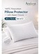 144TC Polycotton Pillow Protector with Zipper Closure, Soft &amp; Durable, White, 50x75 cm, Set of 2 Polycotton White 50x75cm