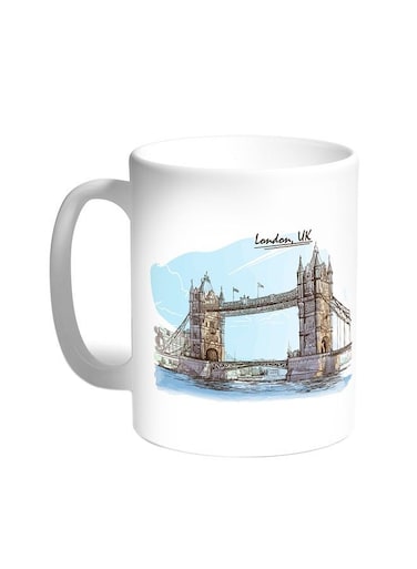 Bridge Of London Printed Coffee Mug White 11ounce