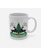 400ml Ceramic Mug with Christmas Tree &amp; Deer Design &acirc;&euro;&ldquo; White Festive Cup for Coffee, Tea &amp; Holiday Gifts