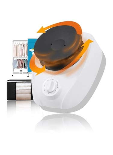 Almezeini Innovations 1000W Electric Clothes Dryer with Intelligent Temperature Control and Storage Bag - Fast Drying, Safe Operation, and Easy Organization