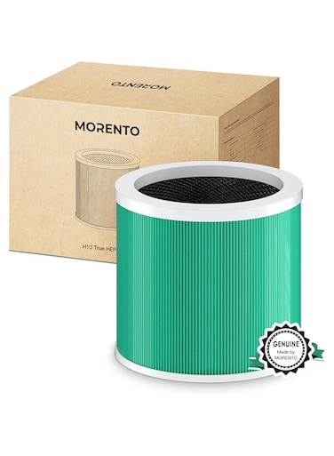 MORENTO HY1800 Air Purifiers Replacement Filter, Ture HEPA Filter for HY1800 Air Purifier, Efficiency Activated Carbon, 1 Pack, Antibacterial Models