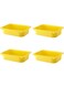 IKEA TROFAST Storage box (4 Set, 16 &frac12;x11 &frac34;x4", Yellow)