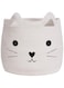 Excefore Large Woven Cotton Rope Storage Basket with Cute Cat Design Animal Laundry Basket Organizer for Towels, Blanket, Toys, Clothes, Gifts &ndash; Pet or Baby Gift Baskets(40cm L&times;30cmH)