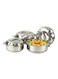 6-Piece Stainless Steel Casserole With Lid Set Silver