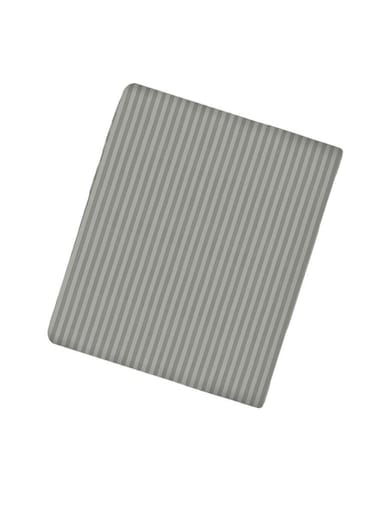 Light Grey Deep Pocket Queen Size Striped Bed Sheet Set Cotton 180x200+25cm