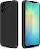 Liquid Silicone Back Cover Case for Samsung Galaxy A07 5G,  Soft Micro-Fibre Lining Inside  Camera Protection Bump   Shockproof Back Cover Case for Samsung A07 5G (Black)
