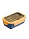 Lunch Box 1100ml Leakproof Bento Lunch Box for Adults and Kids With Cutlery BPA Free Sandwich Box Blue/Yellow