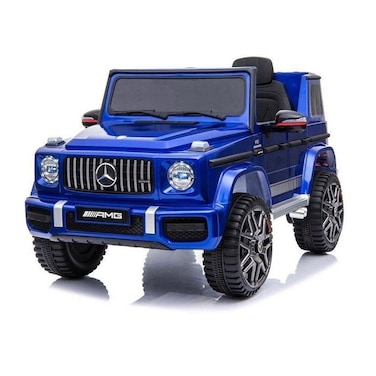 Lovely Baby LB 0002DX Ride-On Jeep for Kids, 12V Battery Car with Remote Control, Leather Seat, EVA Wheels, Painted Body, LED Lights &amp; Music &ndash; Ages 2 to 7 Years - Blue