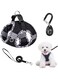 ALLNEWELOOK Mesh Vest Harness for Small Medium Dogs, Step in Harness Set for Small Breeds, With One Clickers, For Walking and Training, Easy to Use and Adjust (BLACK, S)