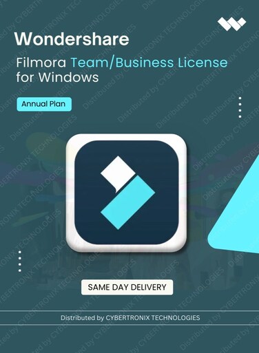 Wondershare Filmora Team/Business License for Windows   Annual Plan   Digital License   Same Day Delivery