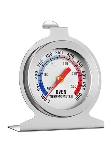 eWINNER Precision Oven Thermometers Large Dial Oven Grill Monitoring Cooking Thermometer with Dual-Scale 50-300&deg;C/100-600&deg;F for BBQ Baking, Hooks or Stands Alone Thermometers Durable Steel