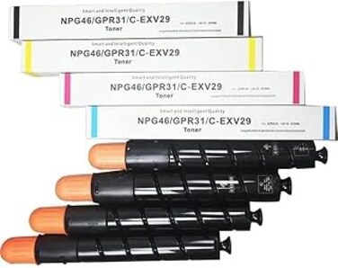 C-EXV29 / NPG46 / GPR31 Premium Quality Toner Cartridges for Canon IR Advance C5030 C5035 C5235 C5240 (Black Cyan Yellow Magent)