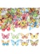 YARNOW Edible Butterflies Toppers Set of 70 - Cake and Cupcake Decoration Mixed Pattern