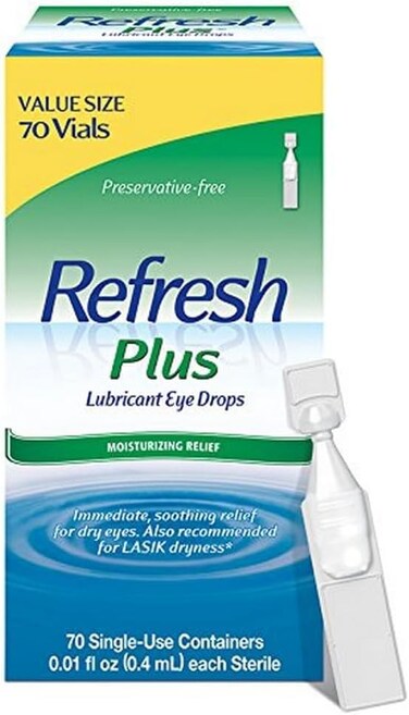Refresh Plus Eye Drops, Value Size, 70-0.01 Fluid Ounce (0.4ml) Containers