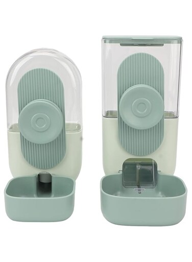 Hanging Automatic Pet Food and Water Dispenser, Auto Gravity Rabbit Ferret Bunny Hedgehog Feeder and Water Dispenser Sets, Cat Dog Food and Water Dispenser Food Guinea Pig Ferret for Cage Hanging