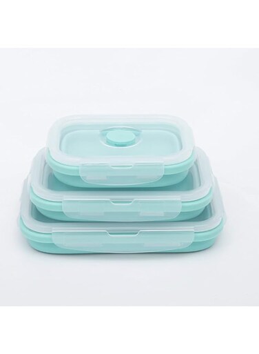 VINAMY Lunch Boxes A set of 4 foldable silica gel food storage containers The remaining lunch boxes are used for the kitchen lunchbox(Hortel�)