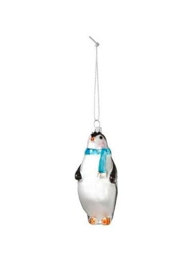Talking Tables Penguin Glass Tree Decoration
