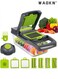 Vegetable Slicer, All-in-one Kitchen Vegetable and Fruit Divider, Vegetable Cutter/grater/slicer, Suitable for Potatoes, Carrots, Cucumbers, Potato Tomato Garlic Salad Chopper with Container